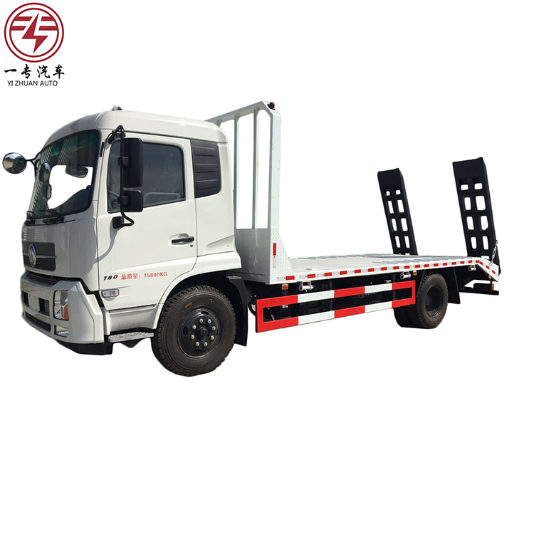 4700mm Wheelbase 6-Tire Dongfeng 4x2 Road Emergency Wrecker Truck Flatbed Lift Trailer