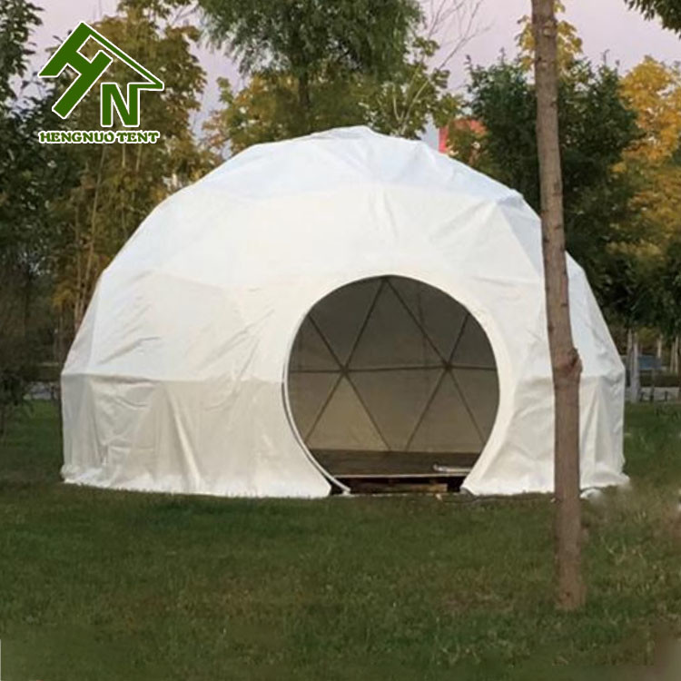 Round PVC Door Small Geodesic Dome Tent For Event 48m Diameter