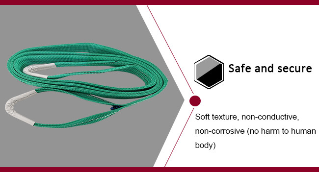 High Tenacity Polyester Flat Webbing Sling 50mm / 60mm Width Double Plies Slings