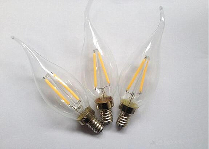 Indoor Lighting Led Filament Lamp With Tail Glass Body Material Ac220 - 240v