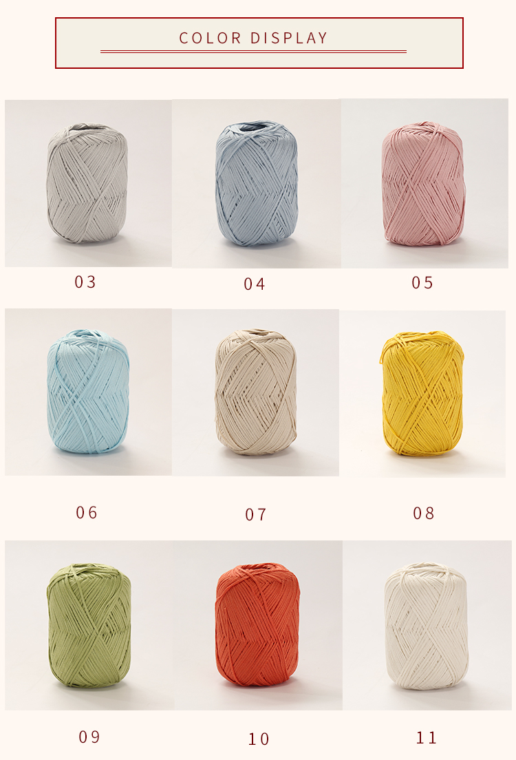 Crochet Hand Knit Yarn 100% Silky Cotton Yarn