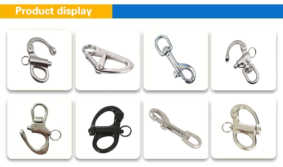 Stainless Steel 316 Fast Shooter Camera Strap Buckle with Other Rotary Spring Shackle