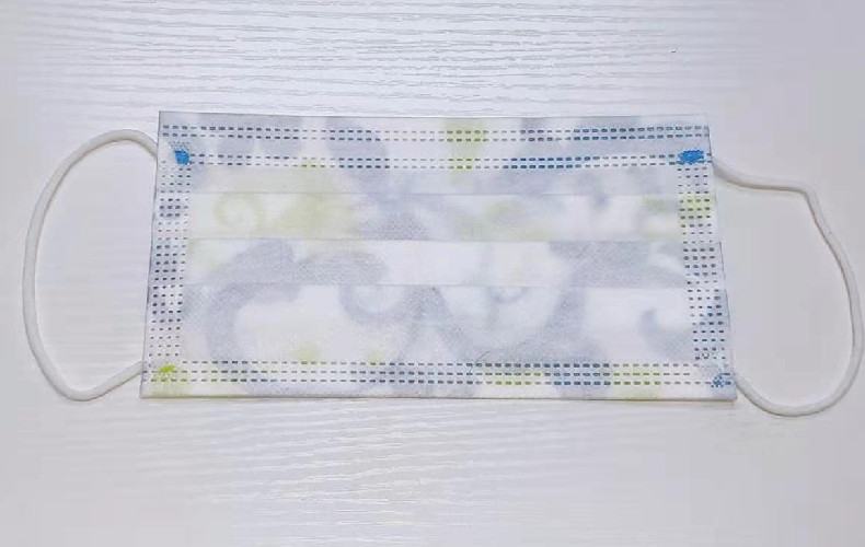 S&J 3-Ply Fashion Disposable Printed Face Mask Respirator Nonwoven Multiple Vibrant Colors Kids Friendly ASTM F2100 LEVEL3