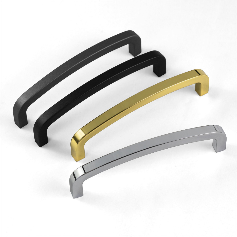 115mm Zinc Cabinet Handles Wardrobe U Shaped Drawer Pulls