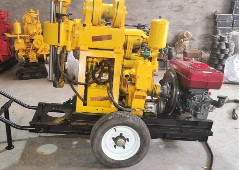 Easy Operation Lightweight Drilling Machine Borewell 150 Meters Diesel Engine