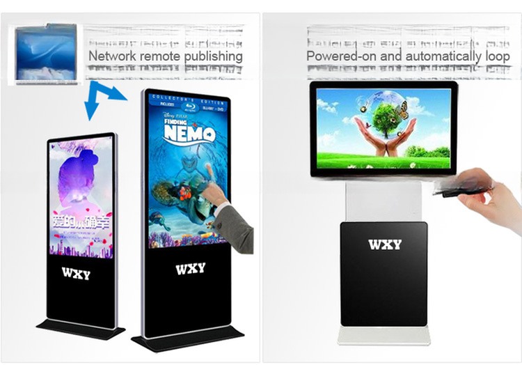 49" inch indoor digital movie signage LCD advertising TV with wall mount