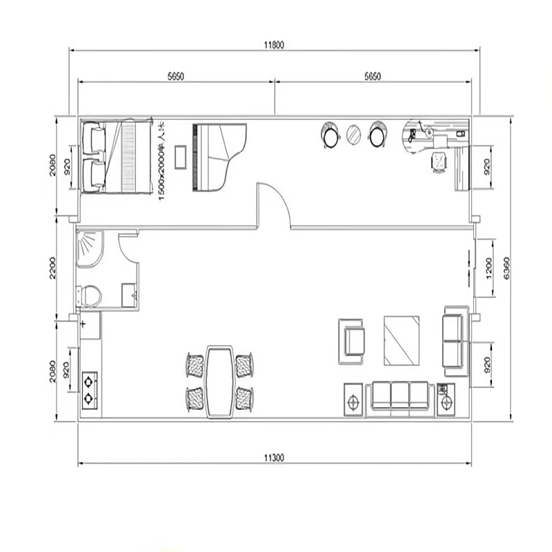 Extended Living Quick Installation Mobile Living Container House for Portable Solution