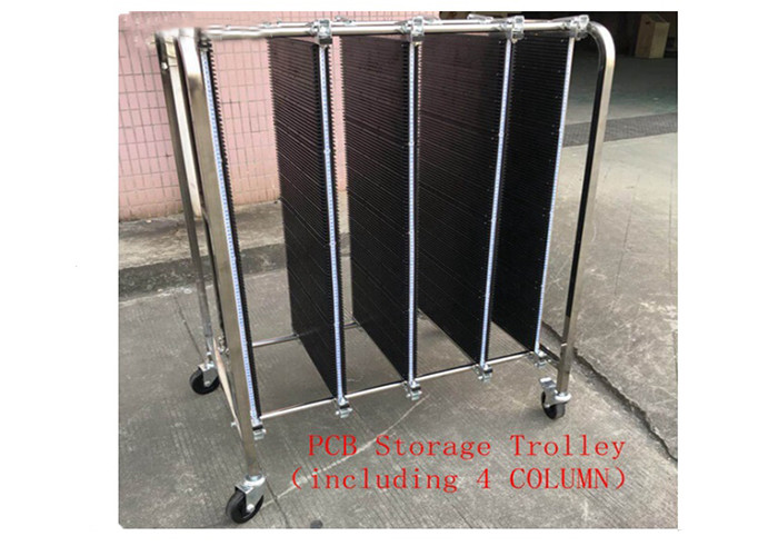 Corrosion Resistant SS Frame ESD PCB Strorage Trolley 85*65*130CM