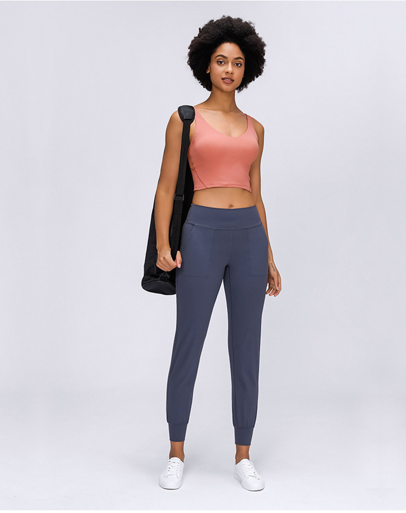 Side Pocket Women's Loose Jogger Pants Athletic Breathable Running Sweatpants