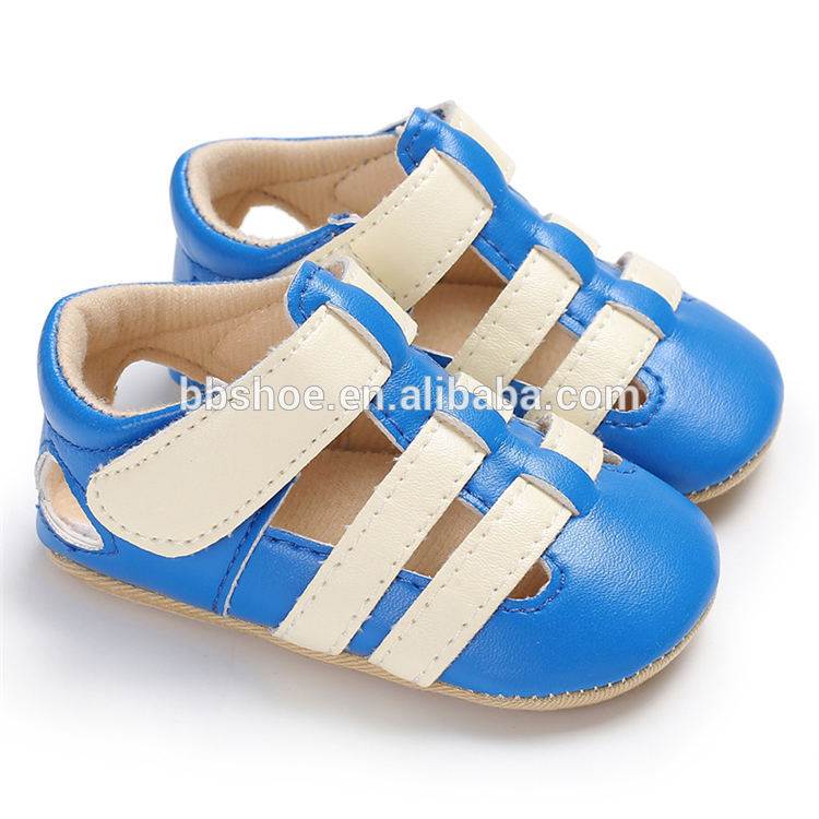 New fashion soft sole PU leather infant walking shoes baby sandals