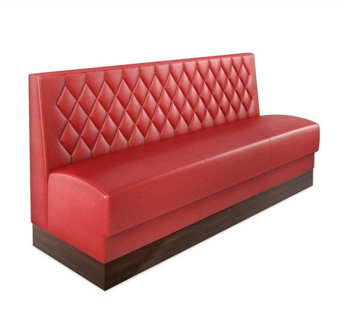Customized Retro Leisure Bar Western Restaurant Card Seat High Back Fabric Hotel Coffee Shop Sofa