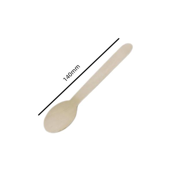 160mm Birchwood Disposable Wooden Eating Utensils forks and spoons Party