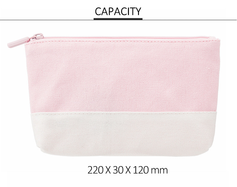 Portable Small Shell Shape Canvas Zipper Cosmetic Bags