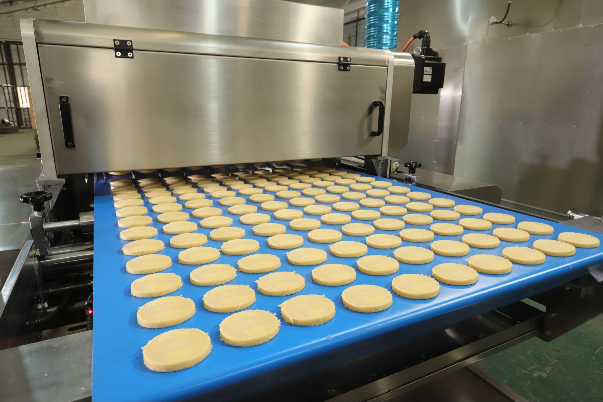 Full Automatic 400kg/h Chocolate Chip Cookie Machine With Tunnel Oven