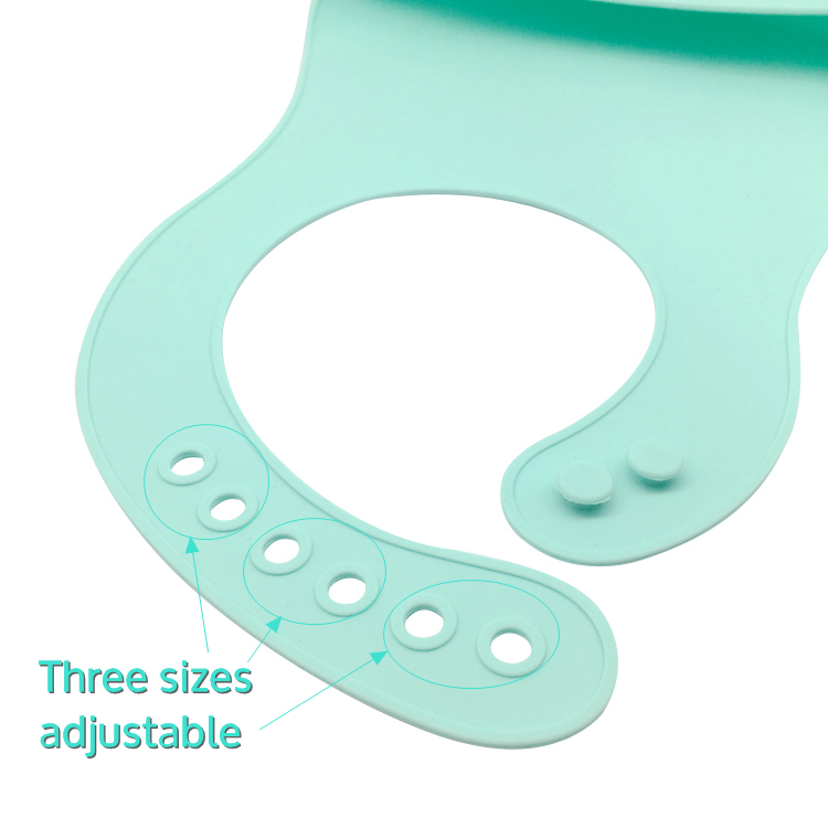 Hot selling 2018 Amazon Wholesale Waterproof Silicone babies Bib Infant Bib