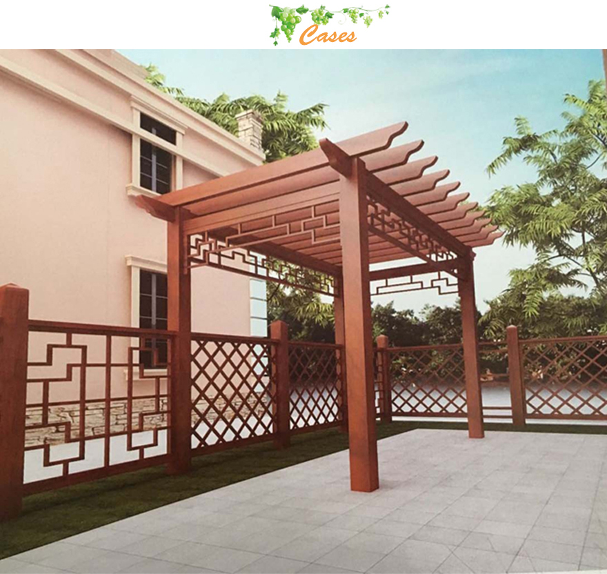 Outdoor Insect Prevention PVC Column Garden Arches and Arbors for Balcony Farm Park