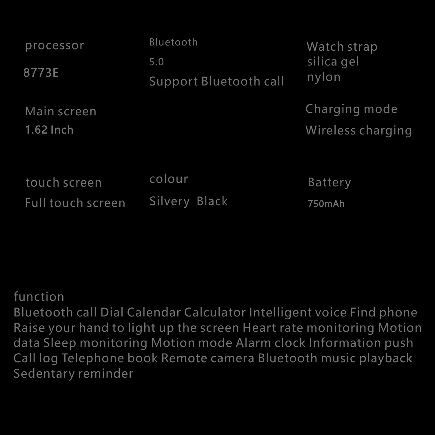 750MAh Battery New S7 Ultra Smartwatch Multi-Motion Compass Heart Rate Health Monitor