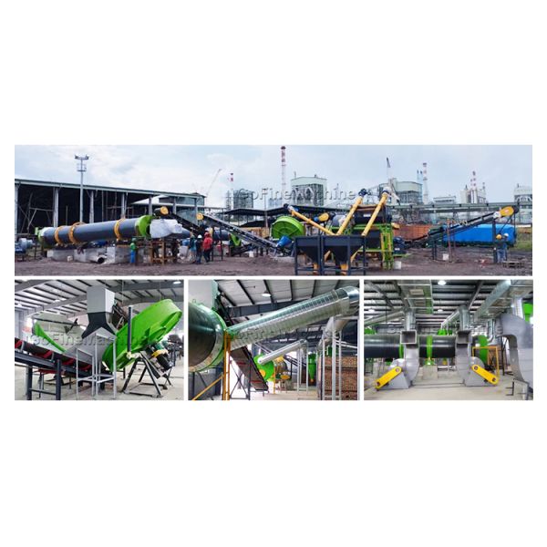3-5T/H Capacity Disc Granulator Fertilizer Production Line With Granules Manufacturing