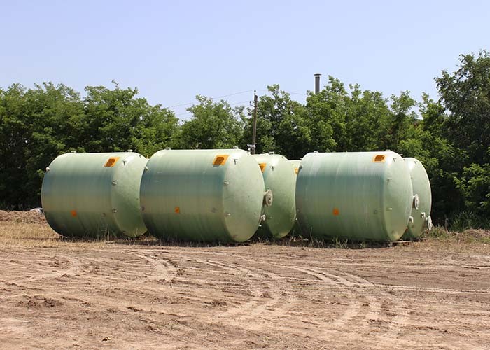 Antiseptic Cylindrical Water Grp Storage Tank Cross Wound 2000*8130mm