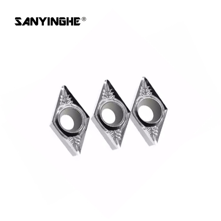 Carbide DCGT11T308 Aluminium Turning Inserts With R0.8 Tip