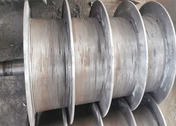 Multi Rope Multi Drum Lifting Winch Drum With Lebus Grooves For Wall Cleaning Machine