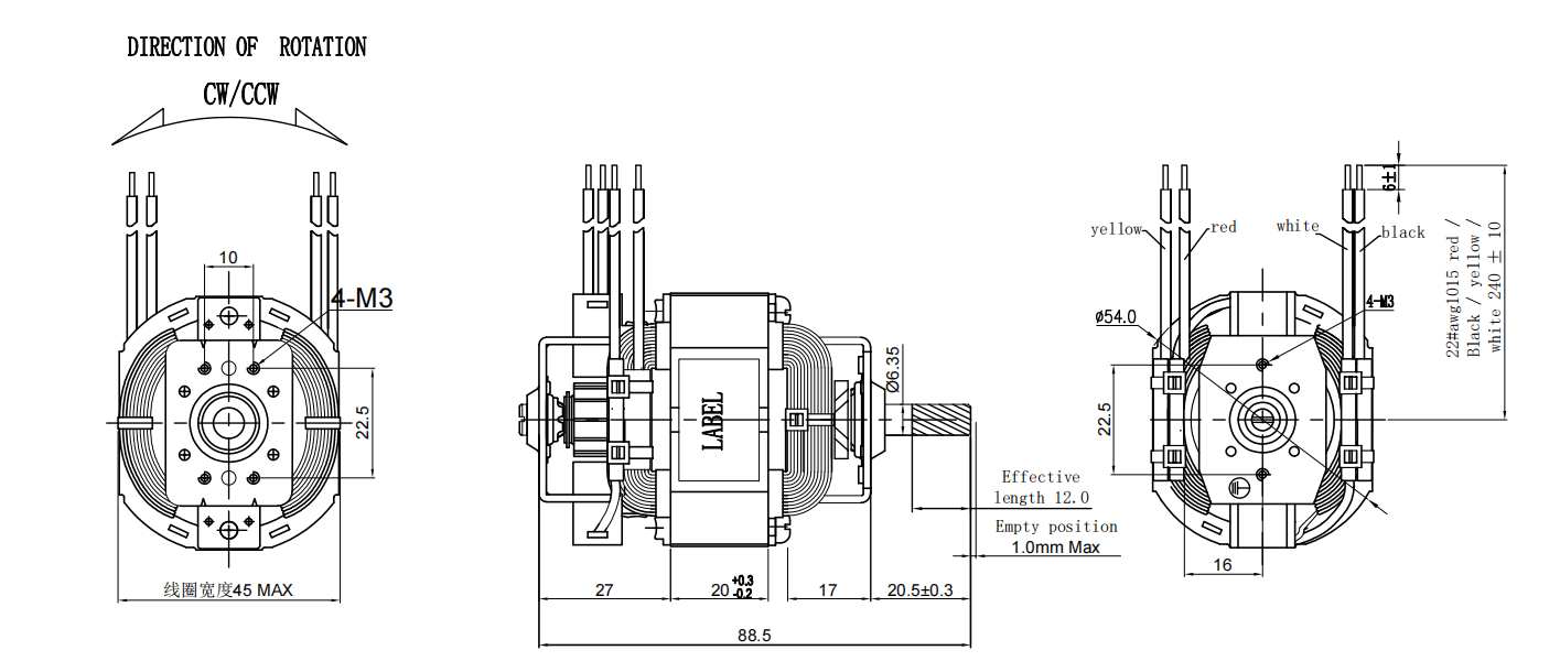 KG-5420 voltage 110v  factory Customised  Hot sales electric motor power 50w  used for paper shredder