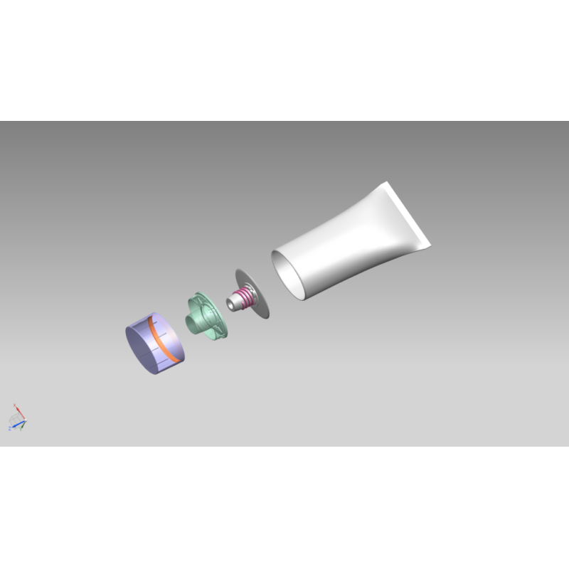 Oval Sunscreen Container 70ml - 180ml Tube Packaging For Cosmetics