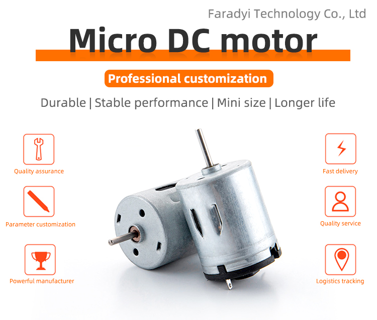 Faradyi Customized High Speed 3v 6v 9v 12v Motor Ie1 Rc Re Fk Ft 280 280sa Dc Motor