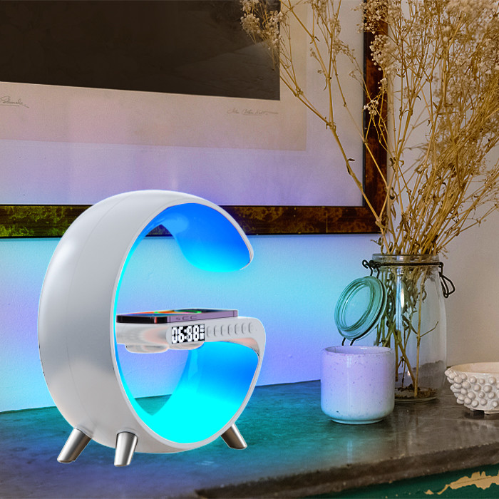 Timer Setting G Speaker Lamp - Smart Light Sound Machine with 1 Year Limited