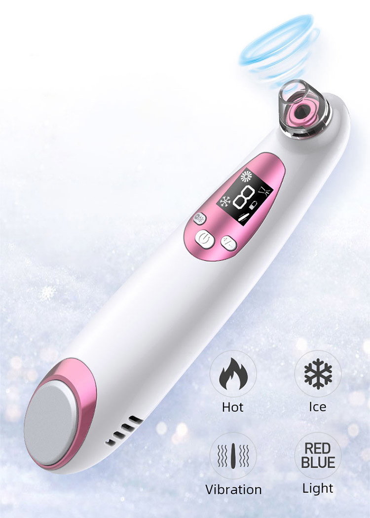 Hot Ice Switch 8.8W Acne Remover 60kPa Vacuum Suction Beauty Device