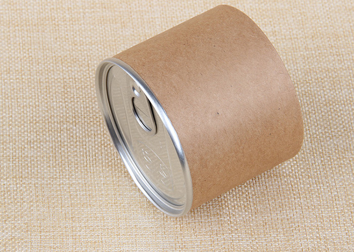 Composite Aluminium Easy Open Paper Tube Packaging With PE Plastic Cap / Kraft Paper