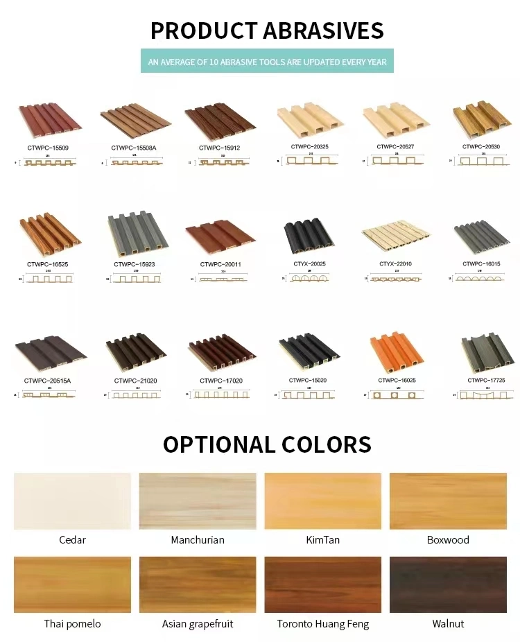 Customized Size PWC Wall Paneling Plastic Sheet de PVC Efecto Madera for SPC Wall Panel