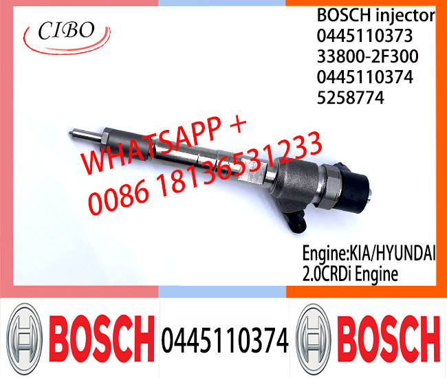 BOSCH injetor 0445110374 5258774 Common fuel Injector 0445110374 525877 for KIA/HYUNDAI 2.0TDI