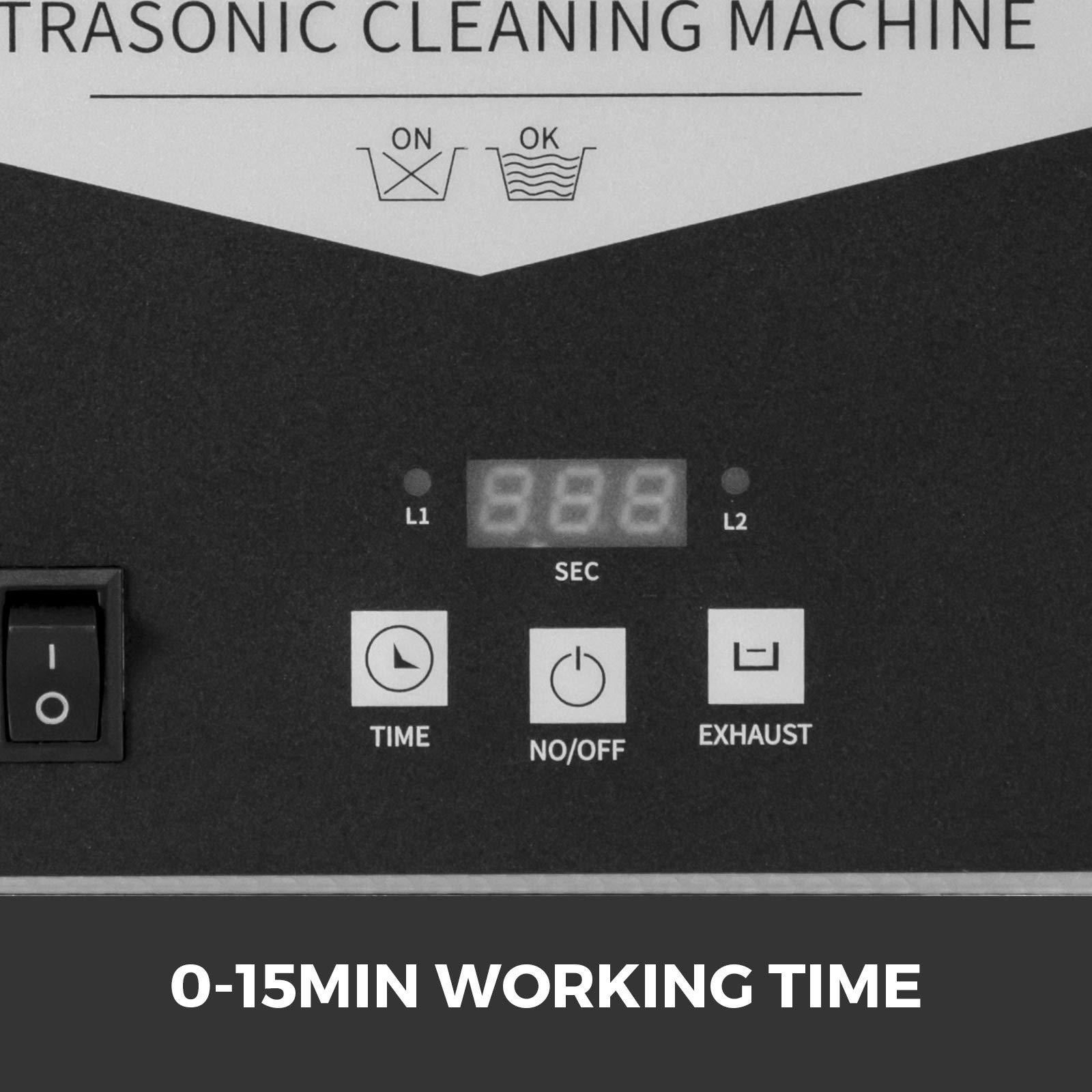 0.8L Ultrasonic Cleaning Machine 304 Stainless Steel Digital With Timer