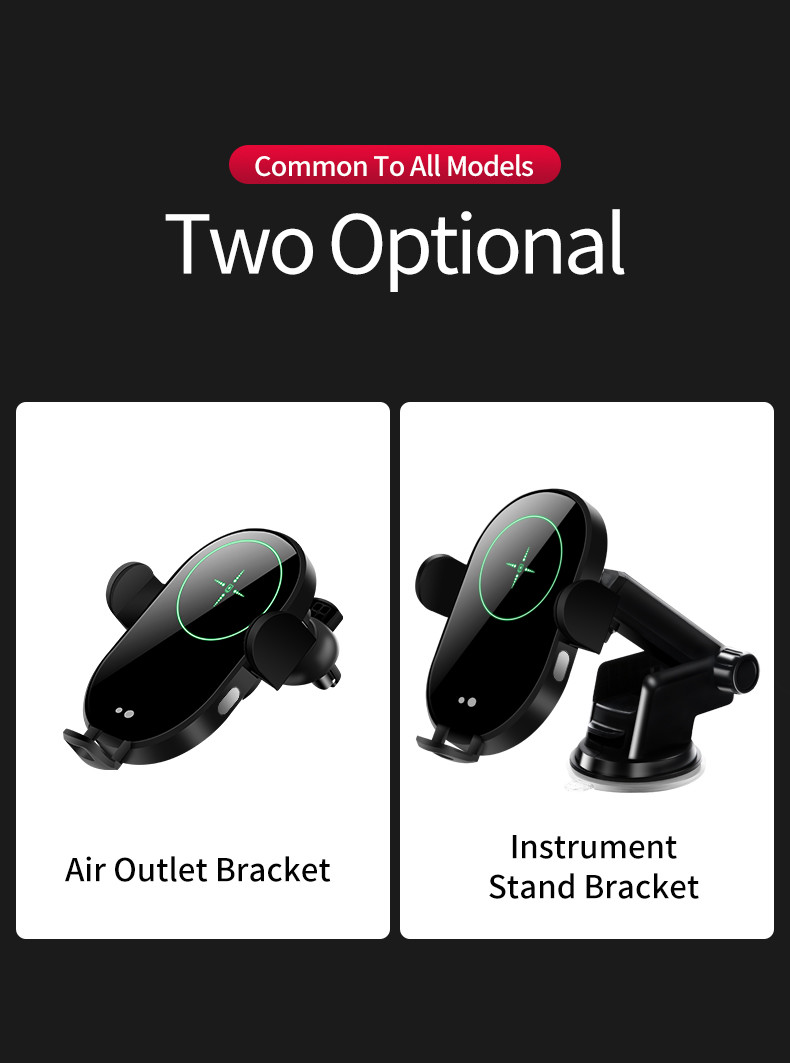 15W Wireless Car Charger Adapter Mobile Phone Holder Air Vent Mount Suction Qi Charge