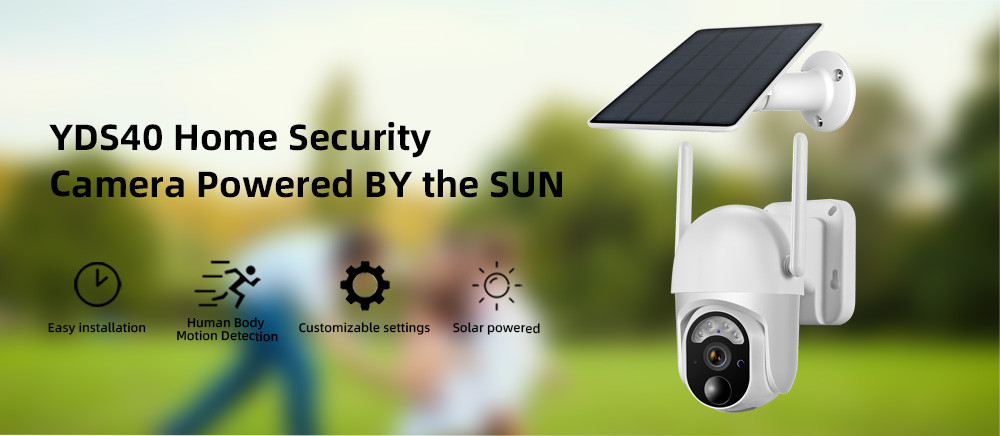 Rechargeable 2K Solar WiFi Camera 128G Memory Cloud Light Two Way Talk Wireless