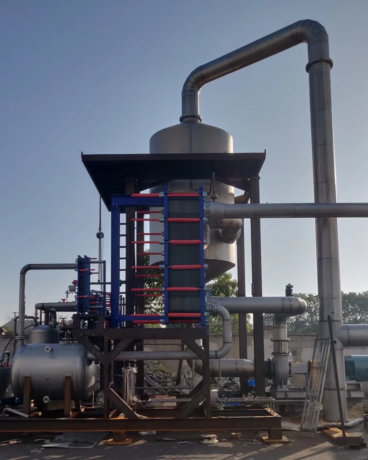 MVR Evaporator Machine Automatic Concentration Machine With Standard Design And Customized Power