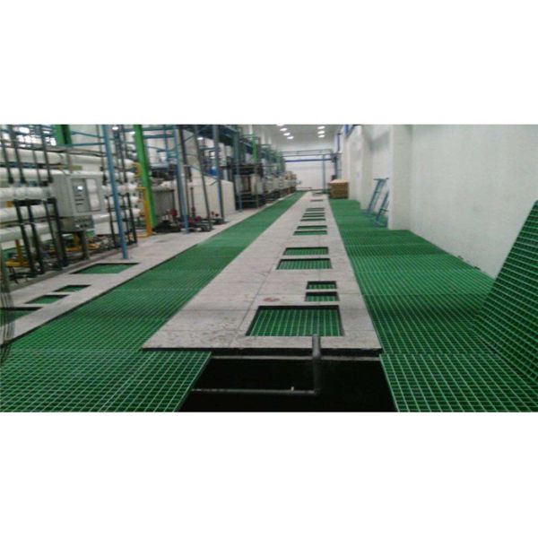 Platform Molded Fiberglass Grating , Square Hole Fiberglass Grate Flooring