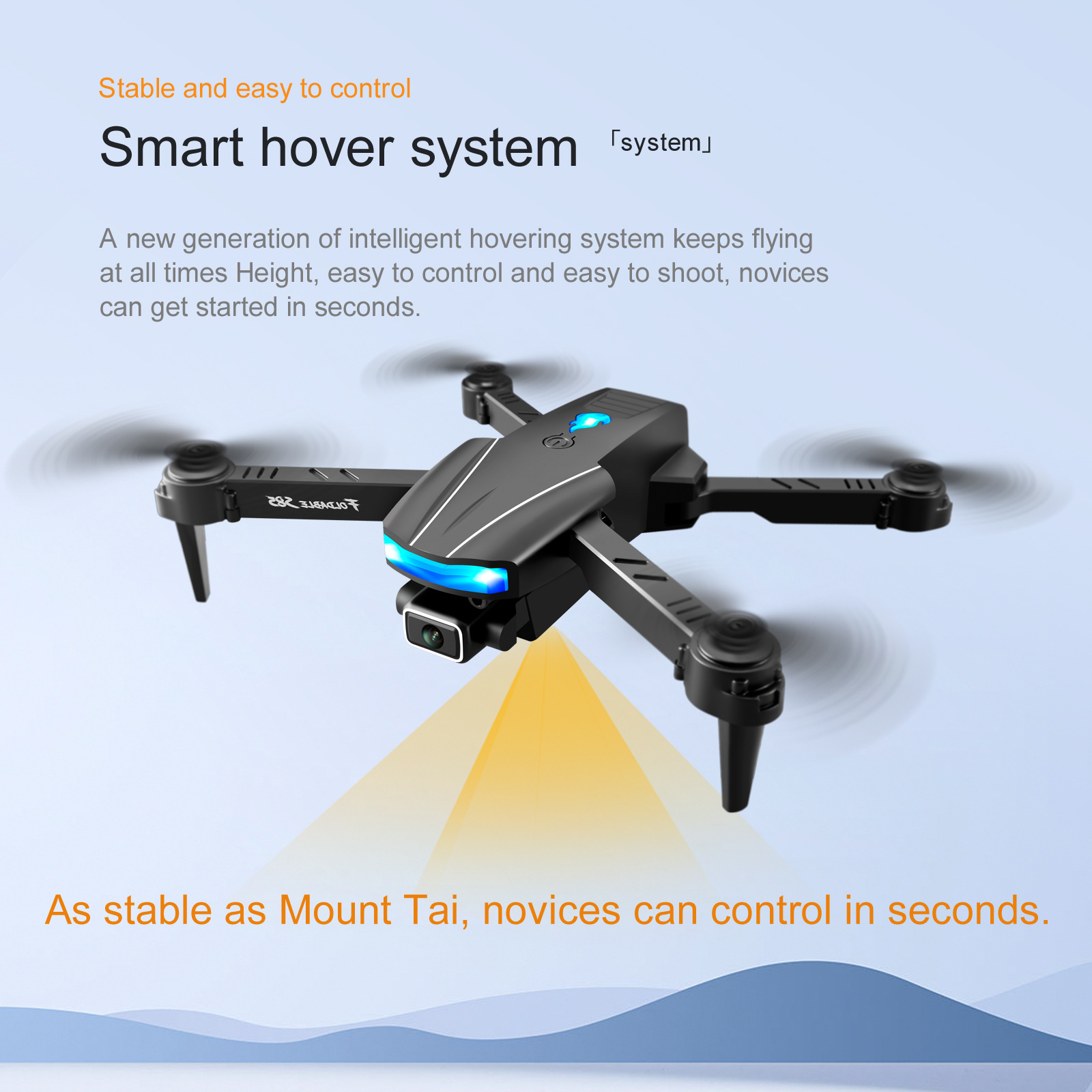 GPS Drone S85 HD4K Dual-camera Anti-collision Obstacle Avoidance 4-axis Folding Remote Control Aircraft