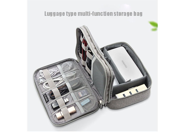 Fashion Cable Organizer Bag Digital Storage Bag Electronics Accessories Case With Disk SD Card Slots