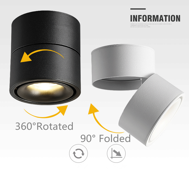 Commercial Lighting Adjustable Beam Angle Track Light 12W Epistar COB LED Track Light