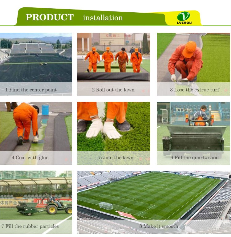 Hotel Garden Synthetic Residential Fake Grass Mat Luxury With Good Gloss