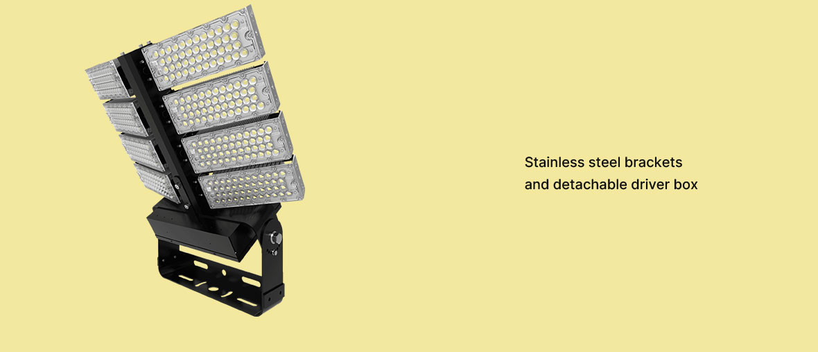 600-1800W Led High Power Light Sports Light for Wind Load Can Stand 17class Wind Load 56.1-61.2 M/s
