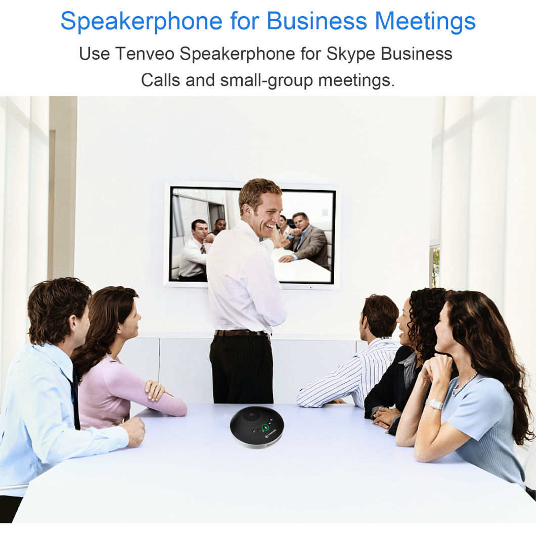 USB Bluetooth Conference Speakerphone for Skype Video Conferencing