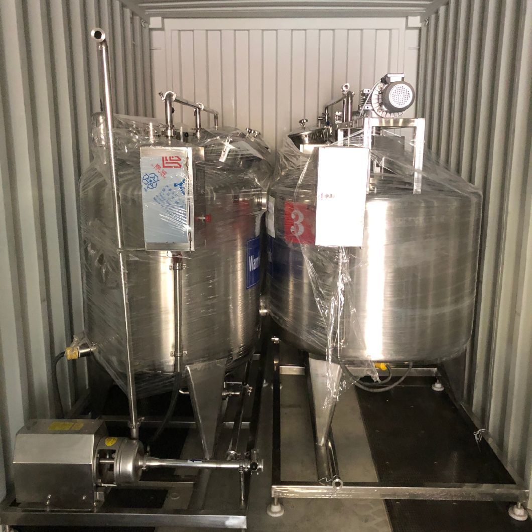 Aseptic Filling Processing 5ton 10ton15ton 20ton Milk Making Line Equipment Camel Milk Plant Food Grade Industrial Stainless Steel Milk Storage Aseptic Tank