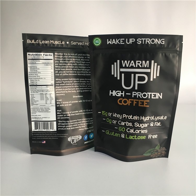 Biodegradable Printed k Bags Small Instant Empty Sachet For Coffee / Tea / Milk Protein Powder