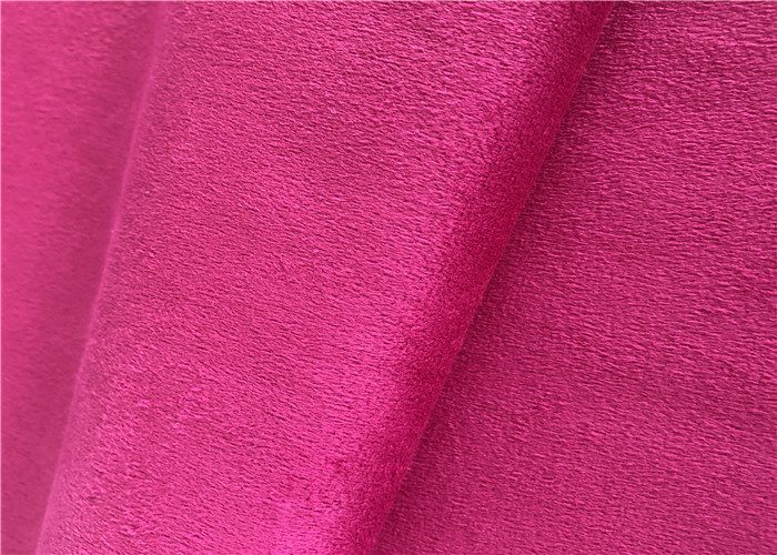 100% Polyester Suede Fabric Microfiber Brushed Knitted Suede For Clothes