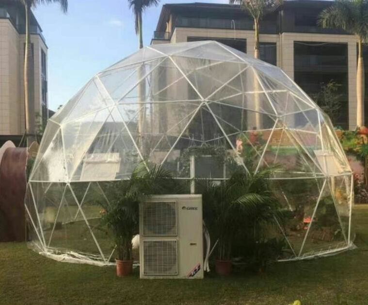 Outdoor Single Tunnel Inflatable Bubble Tent , 3.8M*2.6M Transparent Bubble Tent