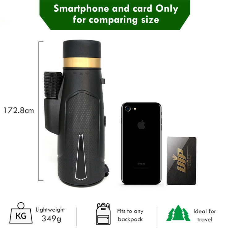 High Definition Mobile Phone Telescope 12X , Bak4 Smartphone Monocular Telescope