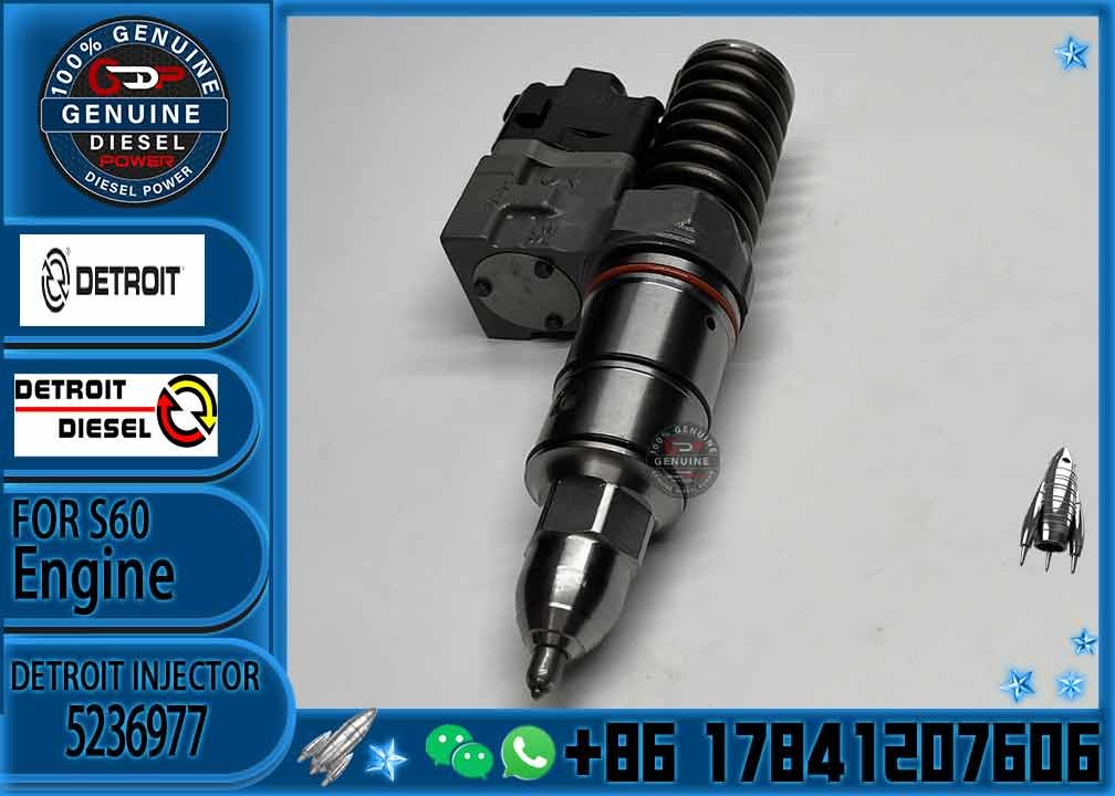 Engine 6067TK60 For Detroit Diesel Fuel Injector R5236977 5236977 For AGCO, Freightliner, Kenworth, Peterbilt, VOL, We